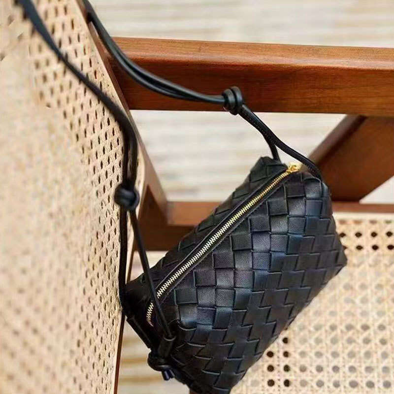 Women's Bags Leather camera hand woven new mini phone versatile small square bag, women's single shoulder crossbody bag