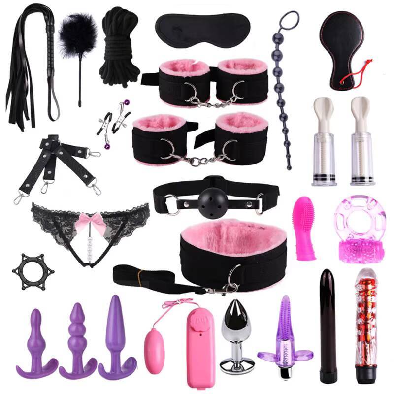 Factory Price 25 Pcs/set Sex Toys for Couple Bdsm Set Bondage Kit Sexy Flirting Fetish