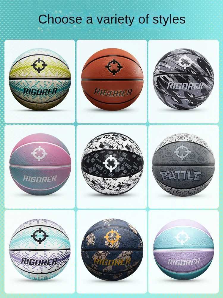RIGORER Austin Reaves Basketball of the same style Rubber Basketball Size 7 Outdoor Sports Wild Ball Wear-resistant basketballW251115