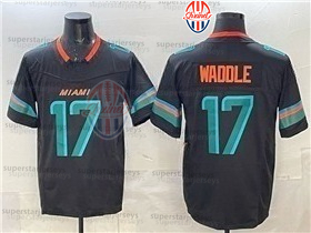 17 Jaylen Waddle Custom 2025 Rivalries JerseyS 1 Tua Tagovailoa De'Von Achane Tyreek Hill Jordyn Brooks Dodson Jaelan Phillips Bradley Chubb