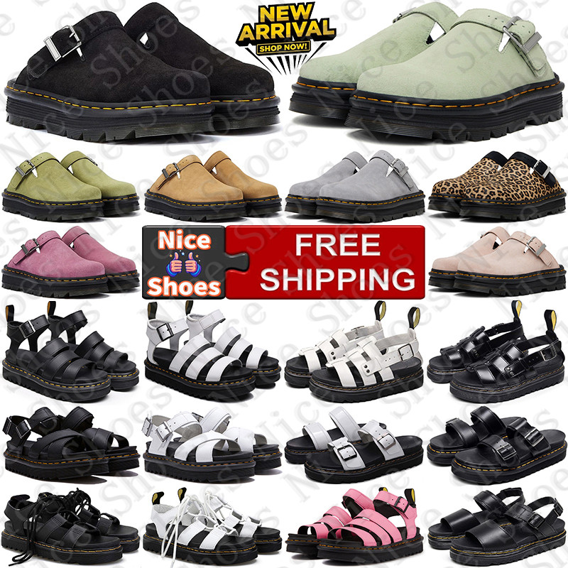 Free Shipping Designer drs docs martins martene sandals boots clogs heels marteen martine slippers slides shoes mens famous womens sandal ZebZag sandale top