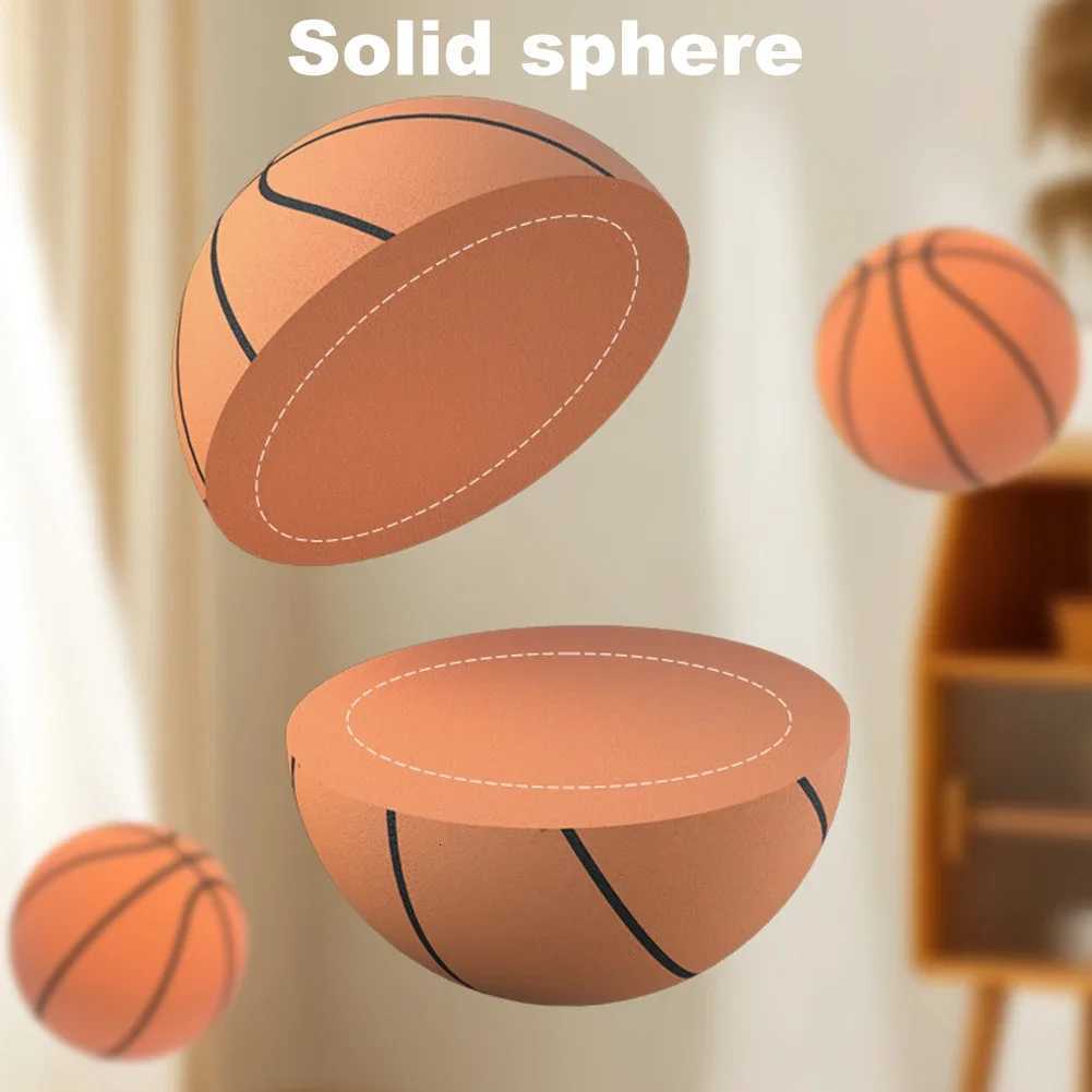 18/21/24CM Silent Sponge Basketball Bounce High Silent Ball Basketball Sports Game Childrens Birthday Gift Indoor BasketballW251115