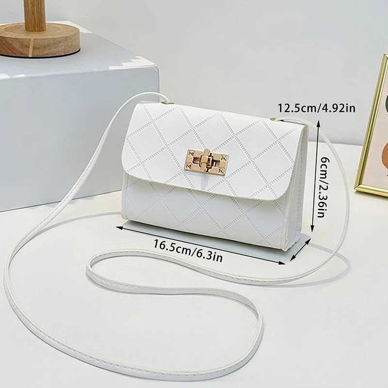 New Fashion Check Women Shoulder Bags Small Square Bag Trend Luxury Brand Handbags Tote BagsTextured BagsW251115