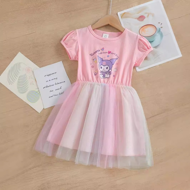 DISNEY Girls designer clothes baby clothes kids dress designer baby clothes Crayon Shin-chan princess dress Soft fabric label-free design