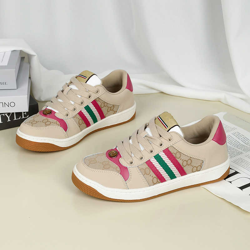 Size 35-40 designer casual shoes luxury sports shoes brand fashion shoes women's shoes retro leather tennis shoes low cut women's sports sho