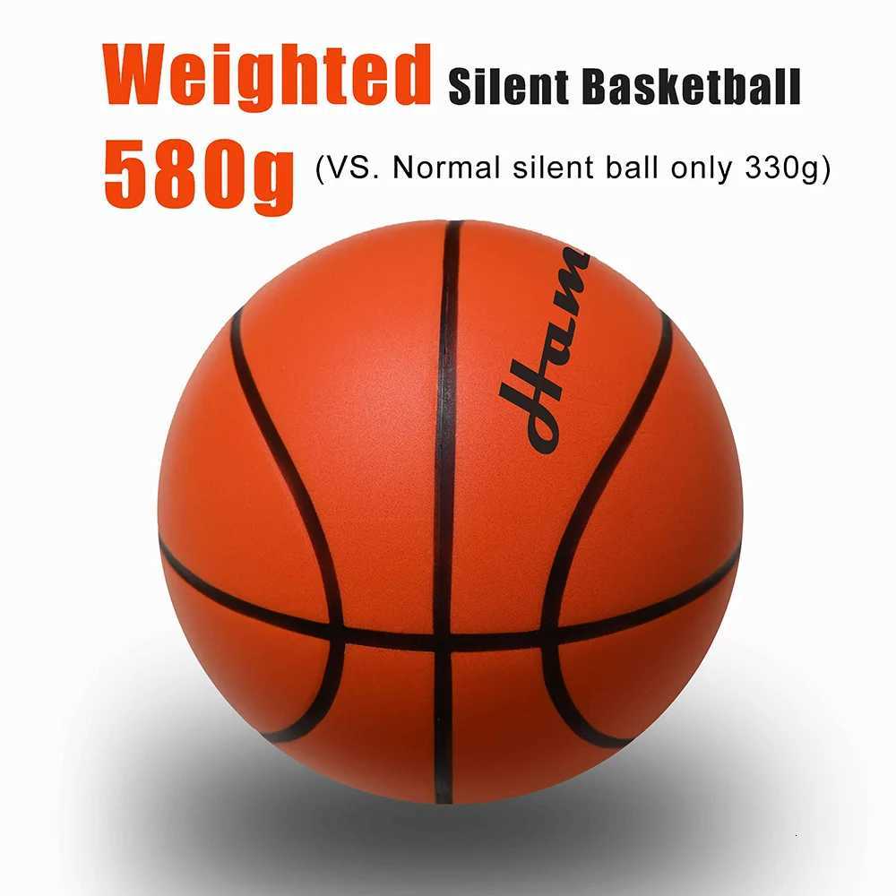 Dropship Weighted Basketball Silent Dribble Indoor 295inch-580g PU Foam Airless Basketball Quiet Bounce 90 of Real w/o NoiseW251115
