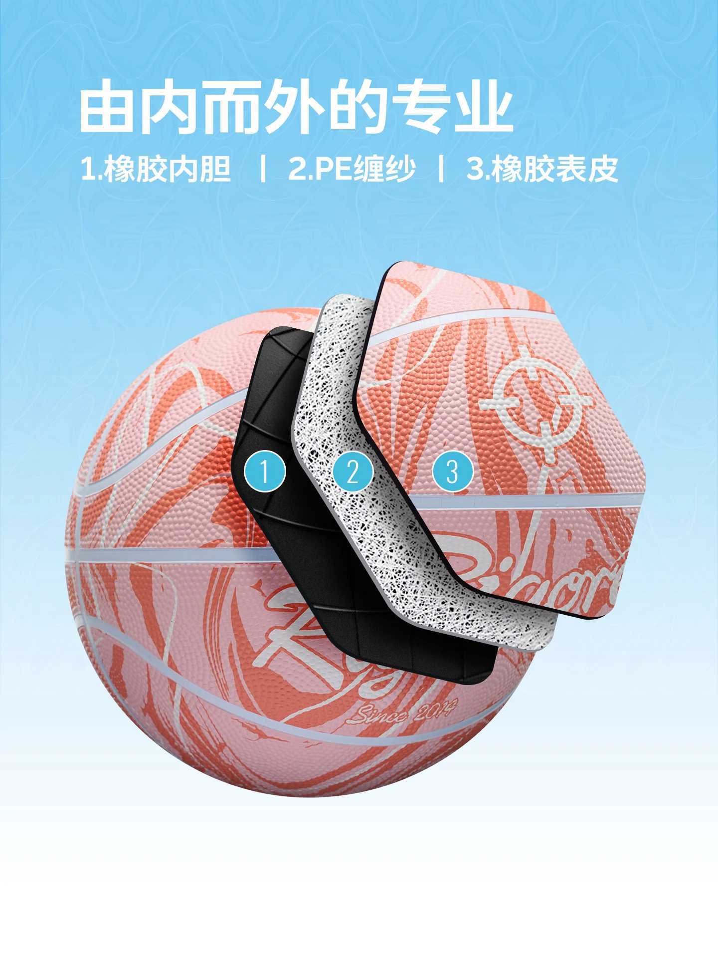 RIGORER Ethereal Basketball No7 Indoor/Outdoor Training Wear-Resistant PU Leather Professional Training Standard BasketballW251115