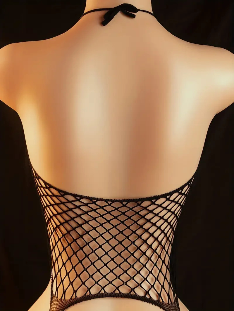 Transparent Fishnet Net Bodystockings Porn Bodysuit Sexy Womens Underwear Bodystocking Crotchless Sex Lingerie Erotic Costumes 251114