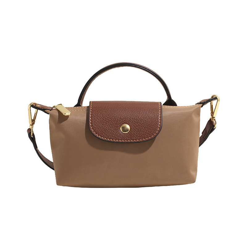 2025 Retro fashion all-match cross-border bestseller spring/summer women's bag single shoulder crossbody hand-held high-end nylon dumpling bag ne
