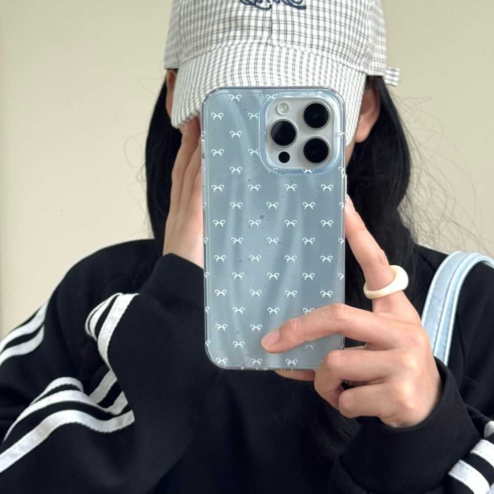 Full Screen Bowknot Phone Case Suitable for iPhone 17 Pro Max Cartoon Shockproof iPhone16/15 Pro