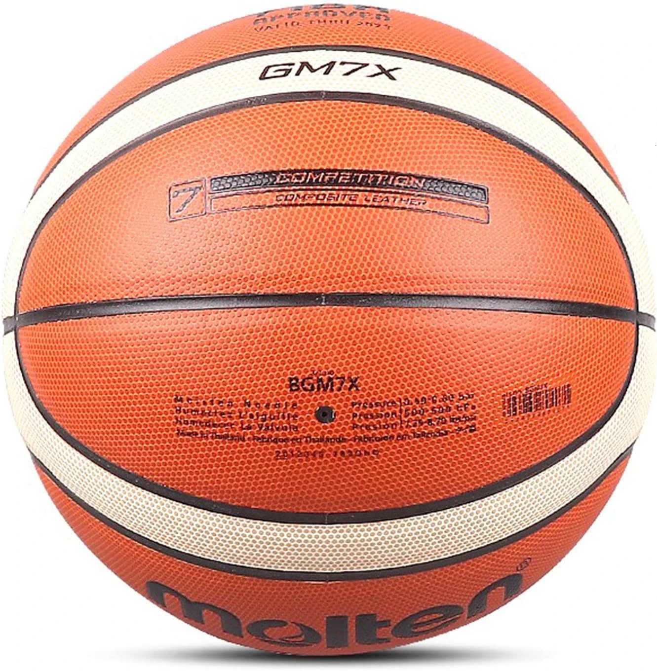 Molten GM7X Basketball PU Official Certification Competition Basketball Standard Ball Mens and Womens Training Ball TeamW251115