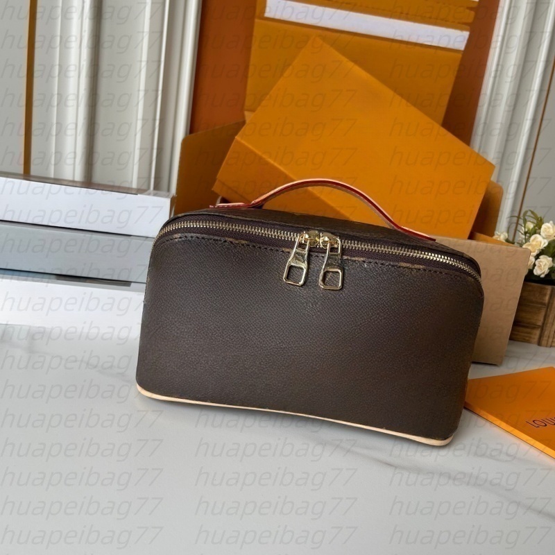 Toiletry Bag Women Makeup Bag Men Designer Make Up Bags 2 Compartment Travelling Cosmetic Case Makeup Bag Zipper Wash Pouch Toilet Pack Clutch Bag