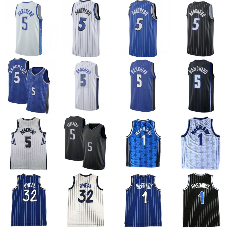 5 Paolo Banchero City Basketball Jerseys Mens 1 Tracy McGrady Penny Anfernee Hardaway 32 Retro Shirt