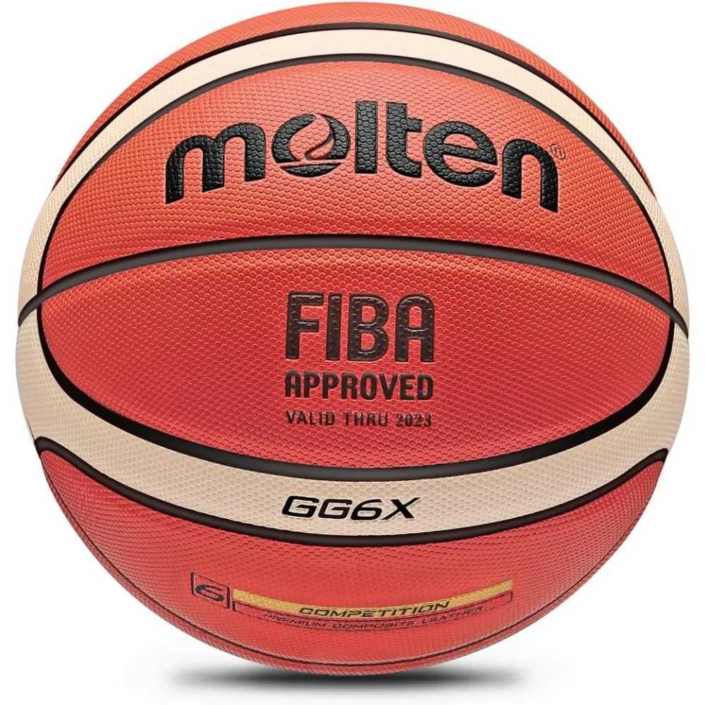 Molten GG6X PU Basketball Standard Ball Training Ball Official Certification Competition Men and Womens matches SIZE 6W251115