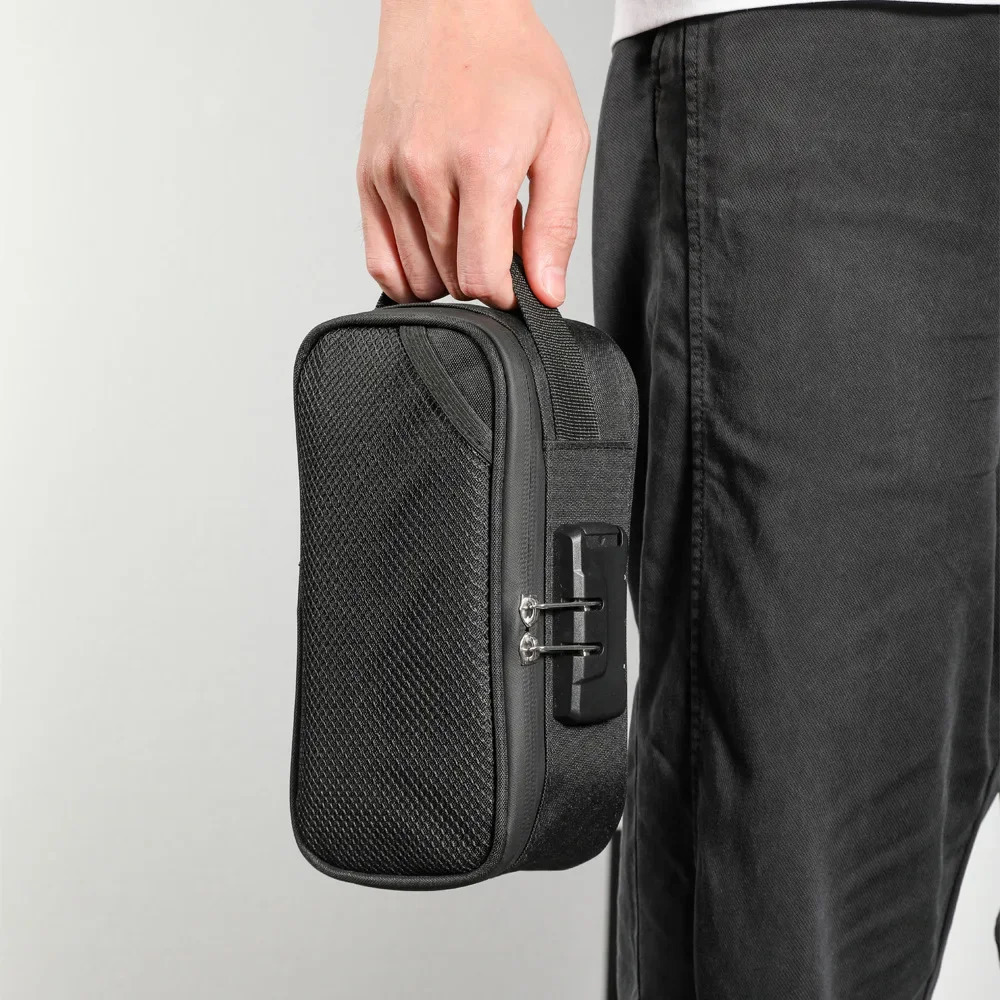 Smell Proof Bag Large-capacity With Lock Activated Carbon Deodorant Bag Portable Pipe Bag Convenient 251115