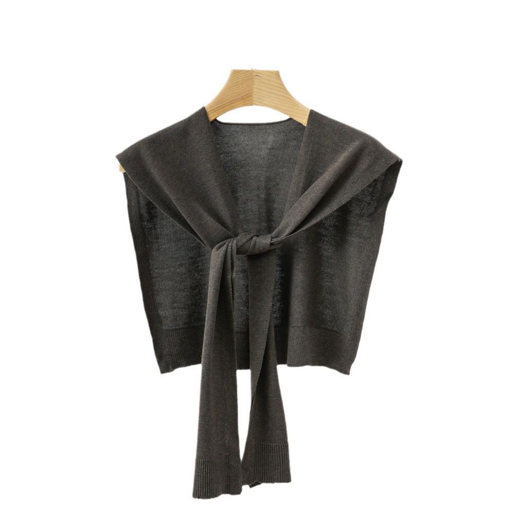 K420 2024 new autumn and winter knitted wool scarf shawl outer wear thin neck protection Korean shirt matching single item