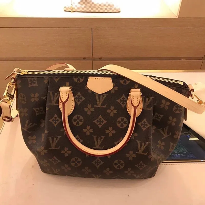 Designer Bags Women Shoulder Bag Hobos Purse Brown Old Flower Tote Bag Letter Genuine Leather Bags Crossbody Handbag Lady Purses Luxury Woman Female backpack