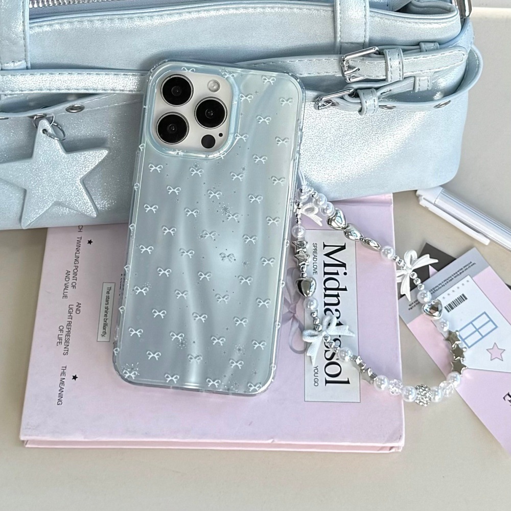 Full Screen Bowknot Phone Case Suitable for iPhone 17 Pro Max Cartoon Shockproof iPhone16/15 Pro