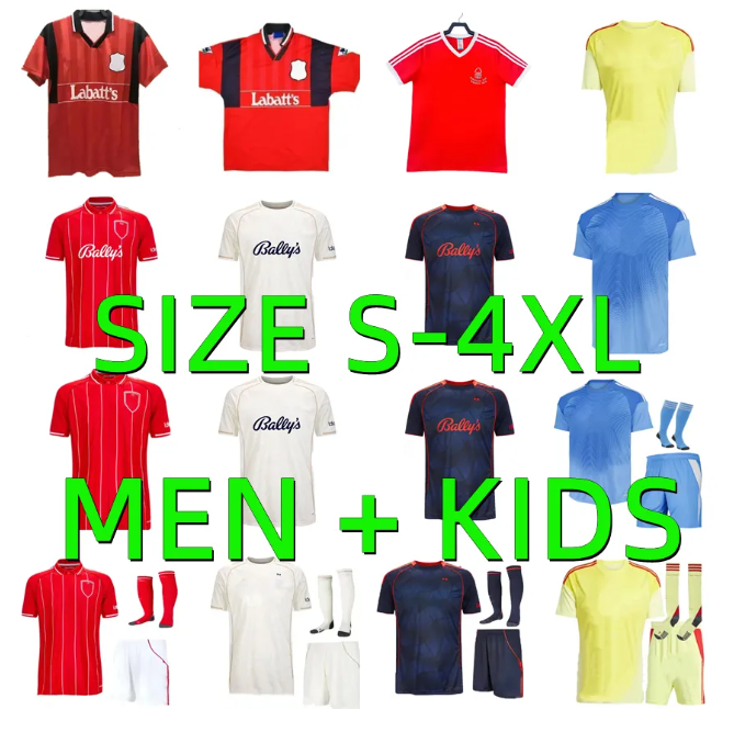 25 26 NoTTInghams Soccer Jerseys 2025 2026 GRABBAN Johnson Surridge Forest Awoniyi AMEOBI MIGHTEN KROVINOVIC GIBBS-WHITE DANILO Football Shirt Men kids kits