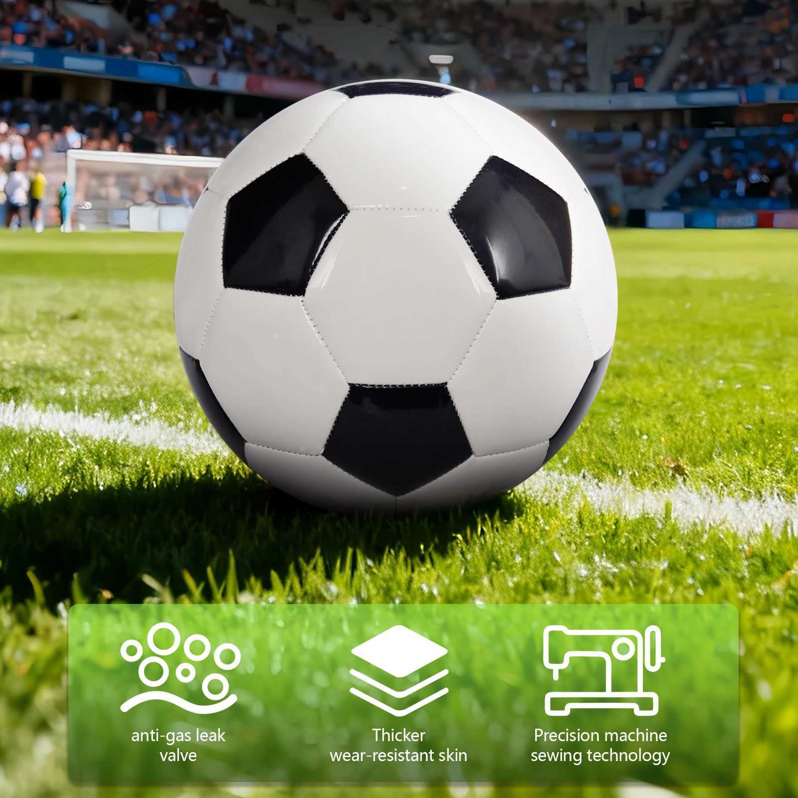 Soccer Ball Classic Black White Official Size 5 Soft PU Football For Kid Boys Girls Youth Adult Game Trainning Ball Gift OutdoorW251115