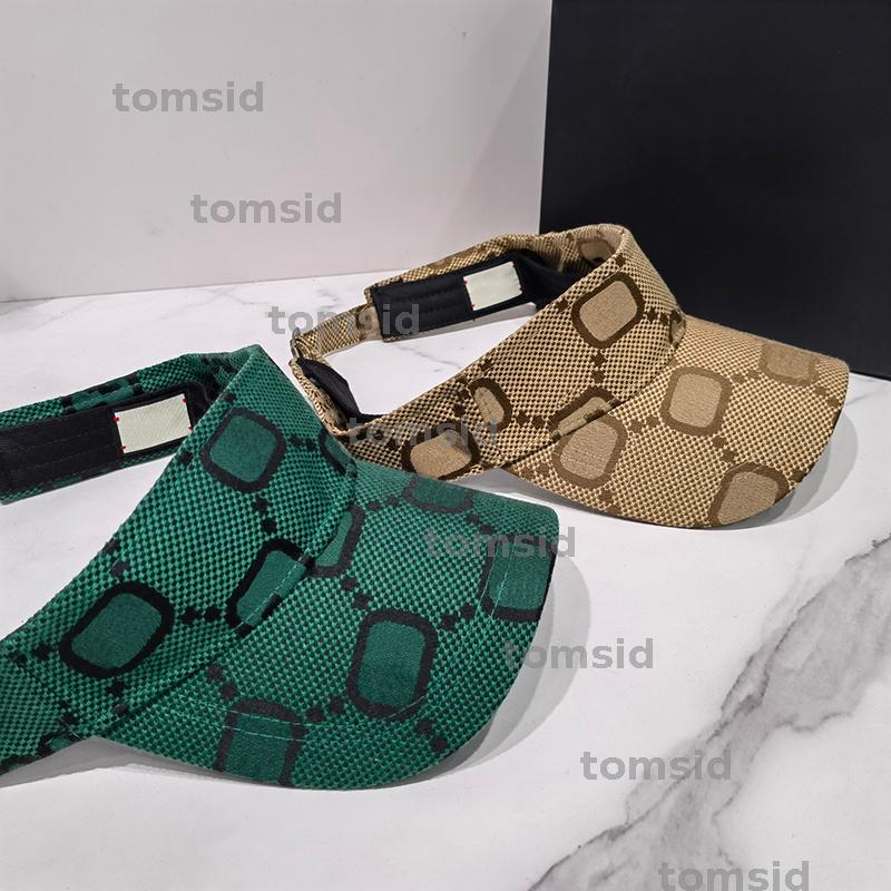 Designer Sun Visor Baseball Hat Cap Mens Designers Empty Top Caps Hats Sport Cap Womens Summer Bucket Caps Hat 2204181D