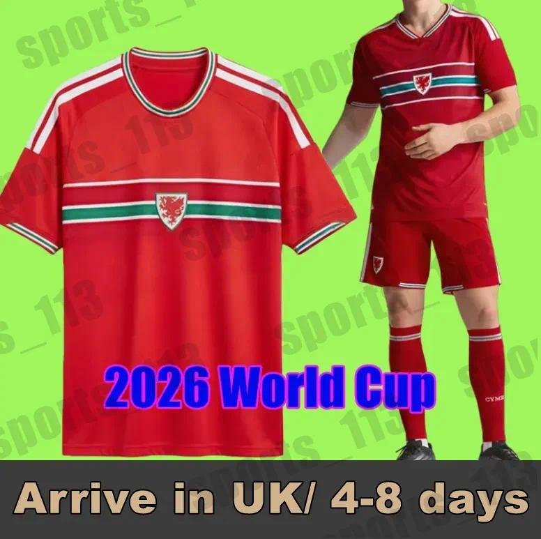2026 World Cup Wales soccer jerseys JAMES BALE Men Home Away goalkeeper Training fans player Welsh football shirts JOHNSON N.WILLIAMS RODON T.ROBERTS MOORE THOMAS