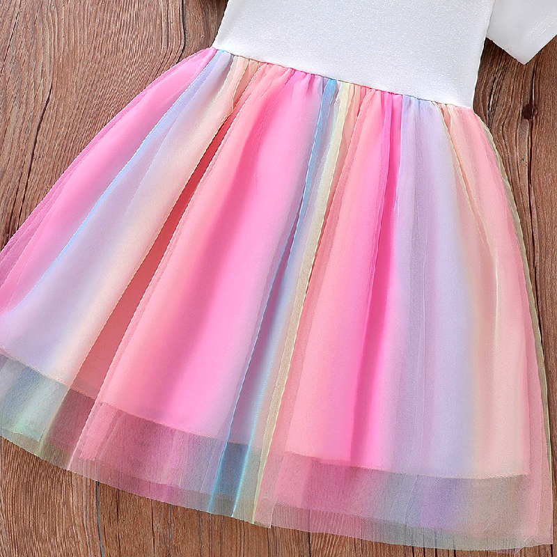 Disney baby designer Apparel Children's clothes Frozen Elsa Princess Children's Princess Dress Princess Skirt Pure Cotton Princess Dress Com