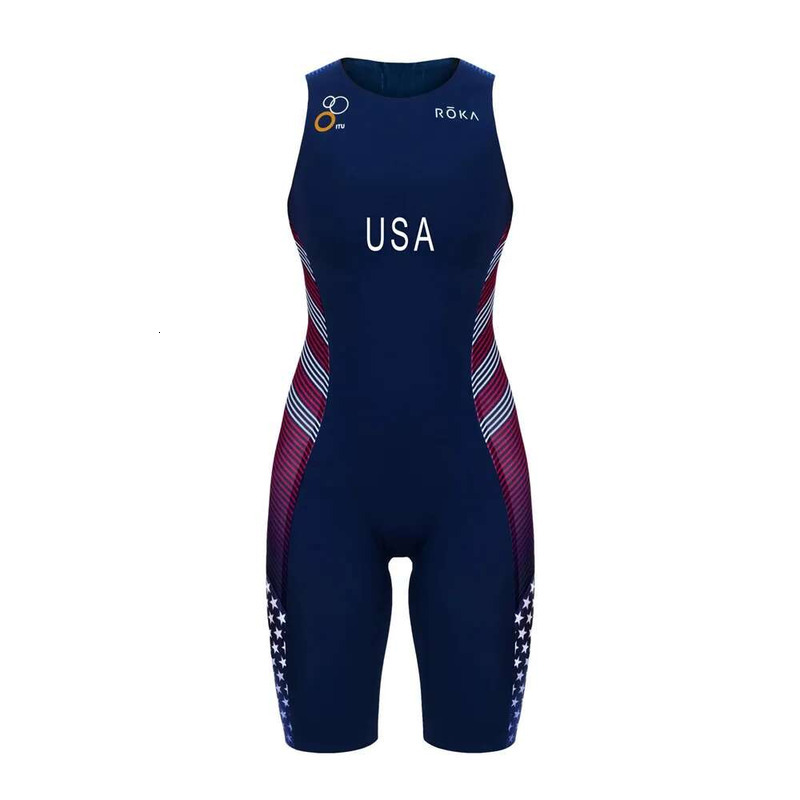 Roka Women Cycg Skinsuit Sleeveless Running Clothes Roupa Ciclismo Triathlon Swimskin Custom Bicycle Team Sport Speed Trisuit