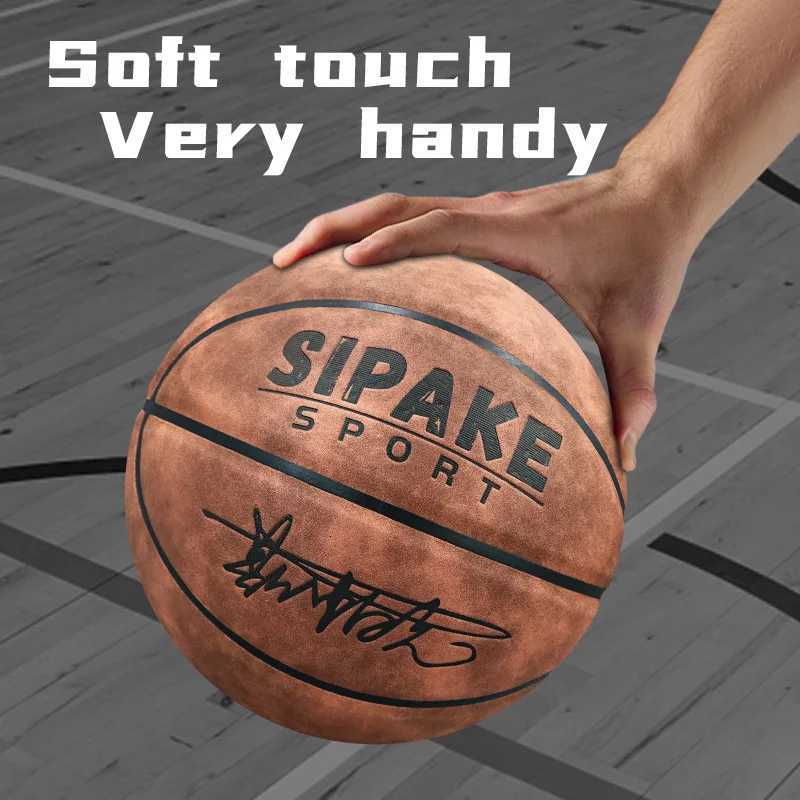 SIPAKE Basketball genuine microfiber suede size 7 professional competition outdoor leather feel outdoor field ballW251115