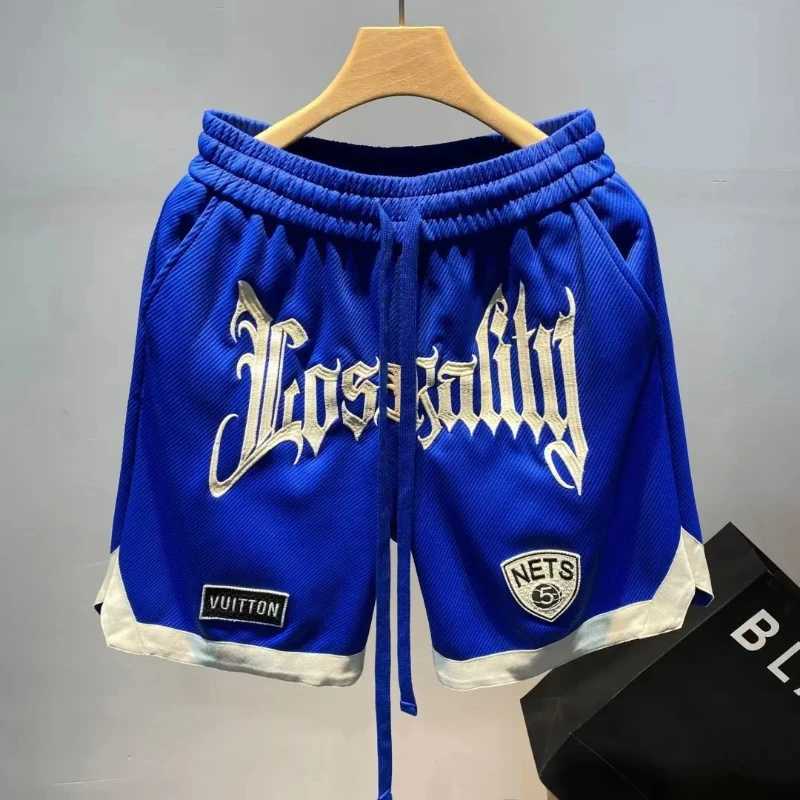 2025 Summer Mens Shorts Korean Fashion Embroidered Shorts Street Clothing Harajuku Letter Sports Shorts Casual Mens Shorts Z250416