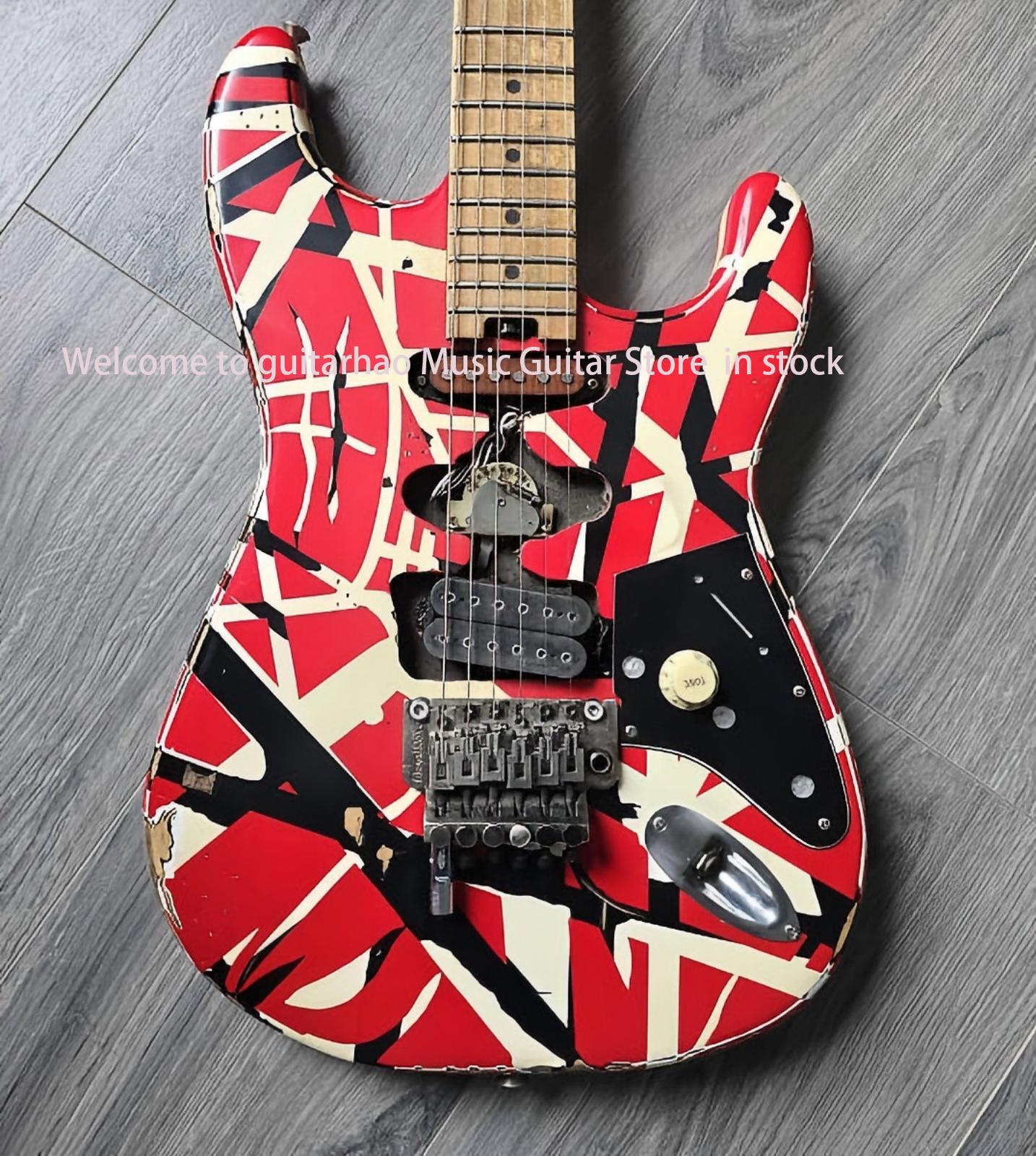 hot Old vintage style Striped Series Frankenstein Frankie electric guitar