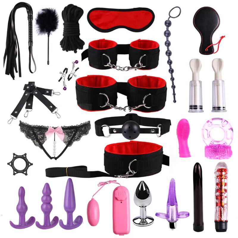 Factory Price 25 Pcs/set Sex Toys for Couple Bdsm Set Bondage Kit Sexy Flirting Fetish