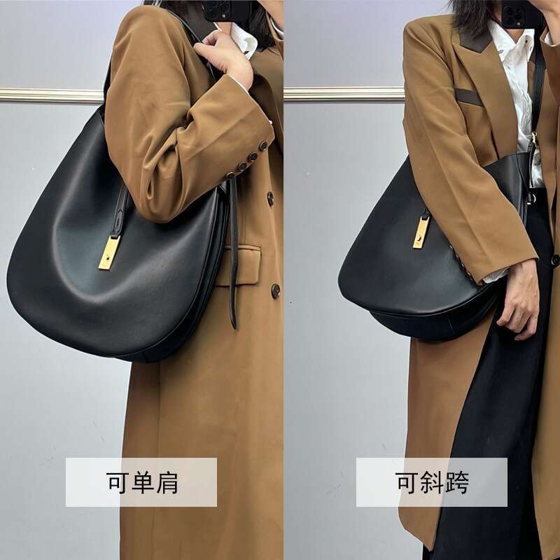 Polo * L Tote High-Quality 2024 Autumn And Winter New Shoulder Bag, Can Be Sung Cowhide Women's Crossbody Bag
