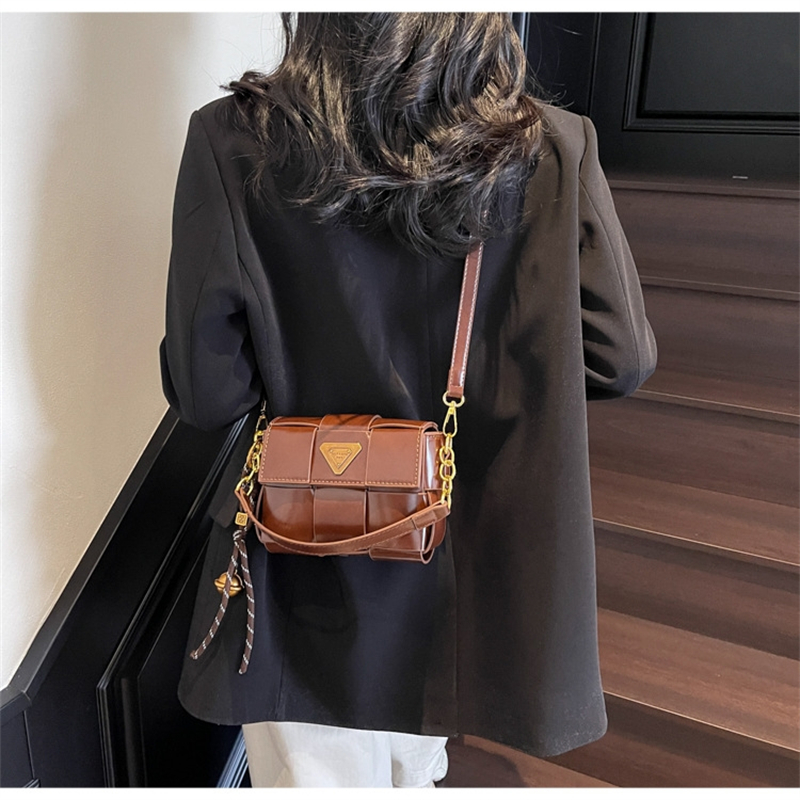 free shipping designers bags for womens 2025 new small square bag commuting woven bag crossbody bag high end sense simple fashionable