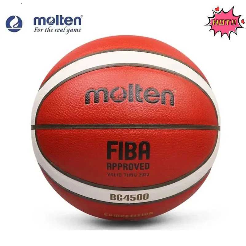 Molten BG4500 Original Basketballs Official PU Leather Wear-resistant Non-slip Indoor and Outdoor Game Training Basketball BallW251115