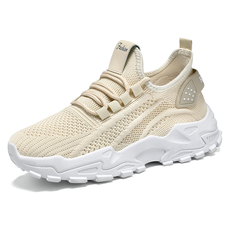 Women'S Fashion Solid Color Lace Up Low Top Sports Shoes, Breathable Fabric Upper, PVC Sole, Superfine Fiber Insole, Hand Washable