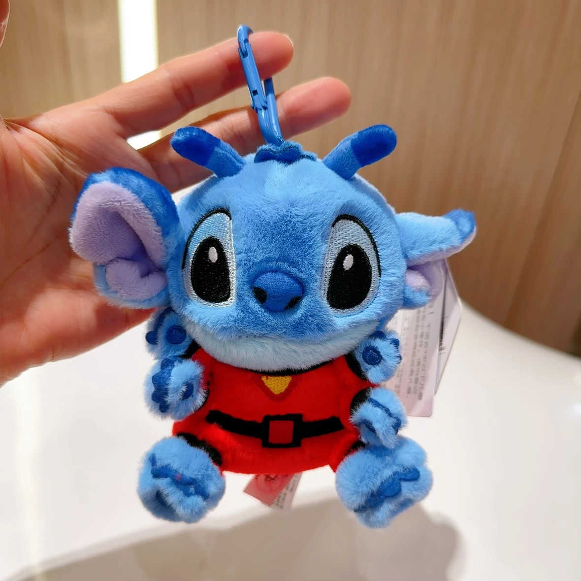 Disney 10-16cm Disney Pixar Toy Story Stitch Angel Simba Plush Toys Woody Buzz Lightyear Forky Keychain Pendants Stuffed Dolls W20250416