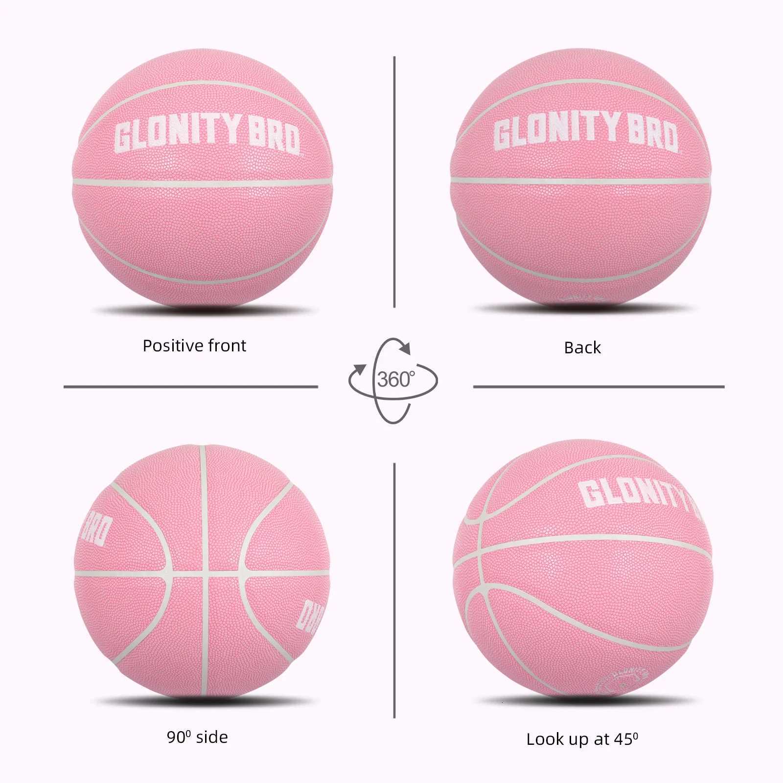 Wear-resistant Outdoor Basketball New Official Womens Training Pink Ball Mens Street Ball Size 7295 / 6285 /5 275W251115