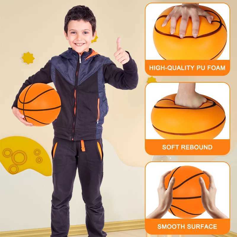 Silent Basketball 20 Indoor Mute Ball Upgraded Version With Groove Line No Noise Soft And High Elastic PU Foam Sport BasketballW251115