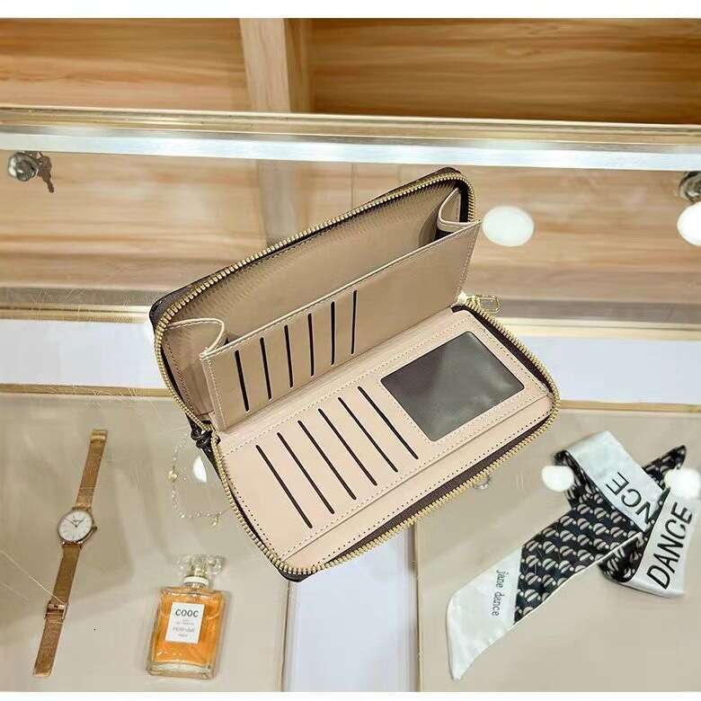 Women's 2025 New Long Style Female Handbag Fashion Zipper Large Capacity PU Wallet Card Bag