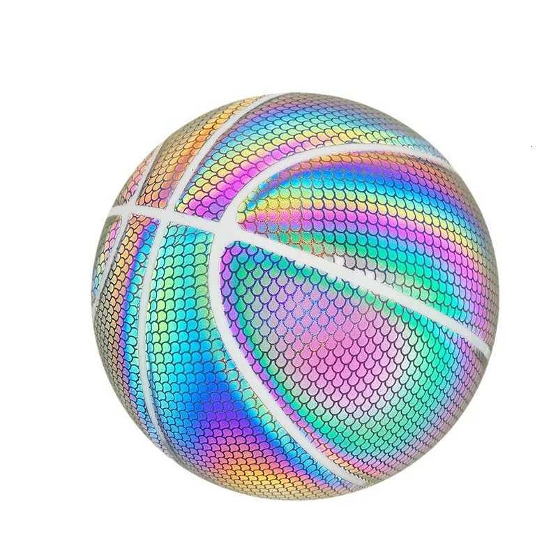 Reflective basketball glowing luminous ball moisture absorption color adult No 7 training basketballW251115