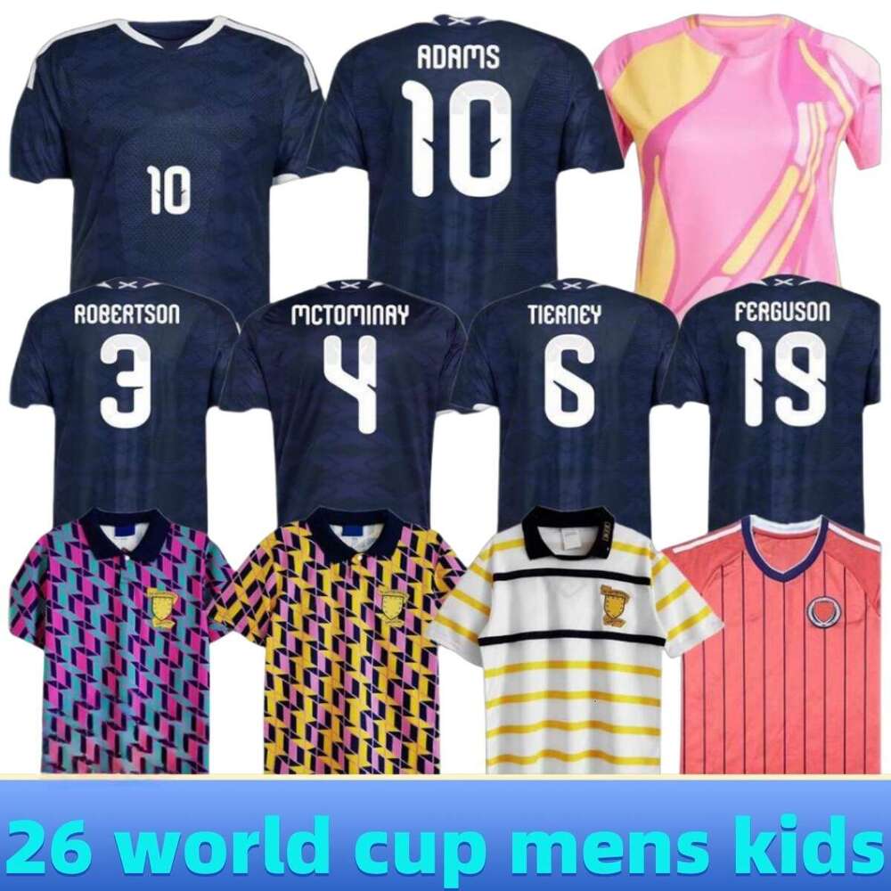 26 27 Scotland Soccer Jerseys McTominay McGREGOR 2025 2026 World Cup ROBERTSON SHANKLAND MCGREGOR Football Shirt kits Home Away maillot de Foot Men kids kits unifrom
