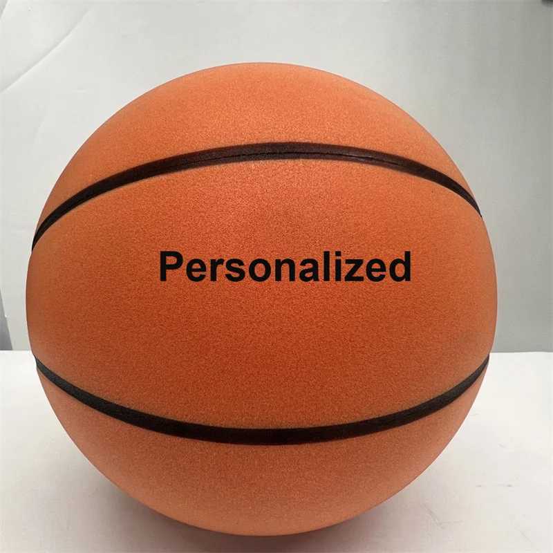 Personalized Silent Basketball PU Foam High Density Size 7 Ball No Noise Squeezable Indoor Bouncing Mute Ball Children SportsW251115