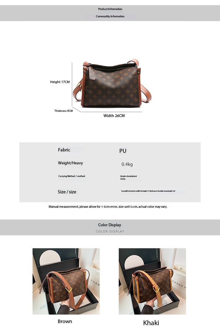 Free shipping designer bags New bags Niche Design Women's Printed Plaid Chain Square Spring Summer Versatile Two-Piece Set Small Single Shoulder 