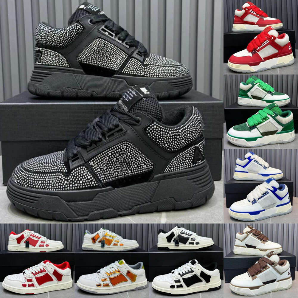 CRYSTAL shoes Women Men Designer shoes MA-1 MA-2 Crystal Inlaid Leather Upper Skate Renegades Sneakers Fall 2025 New Womens Casual Sports Shoes Top quality