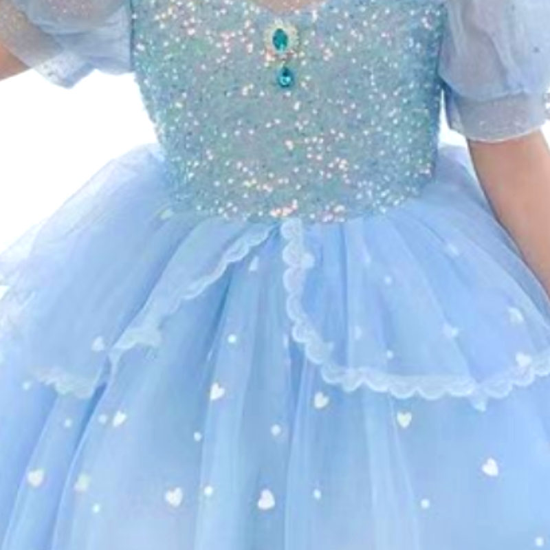 DISNEY Baby clothes girls designer clothes performance for Children's Day Comfortable and soft Elsa princess dress for little girls