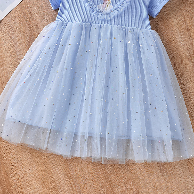 DISNEY Kids designer clothes Elsa children's skirt kids clothes Frozen baby girl dress Comfortable and soft