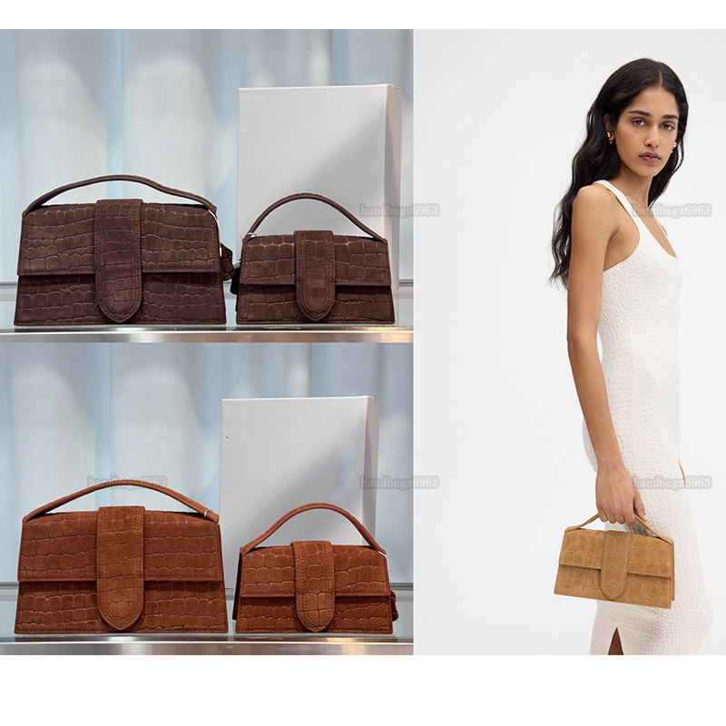 suede leather Crocodile Skin Bamnino Crossbody Bag Le Bambino chiquito designer bag Vintage Handbags Underarm Shoulder Luxury Handheld Wallet