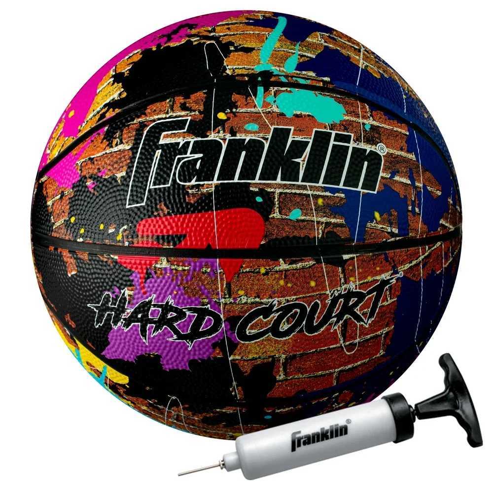HARD COURT Official Basketball Indoor Outdoor Multi-Surface Durable Rubber 295in with Air Pump Advanced Grip Long LastingW251115