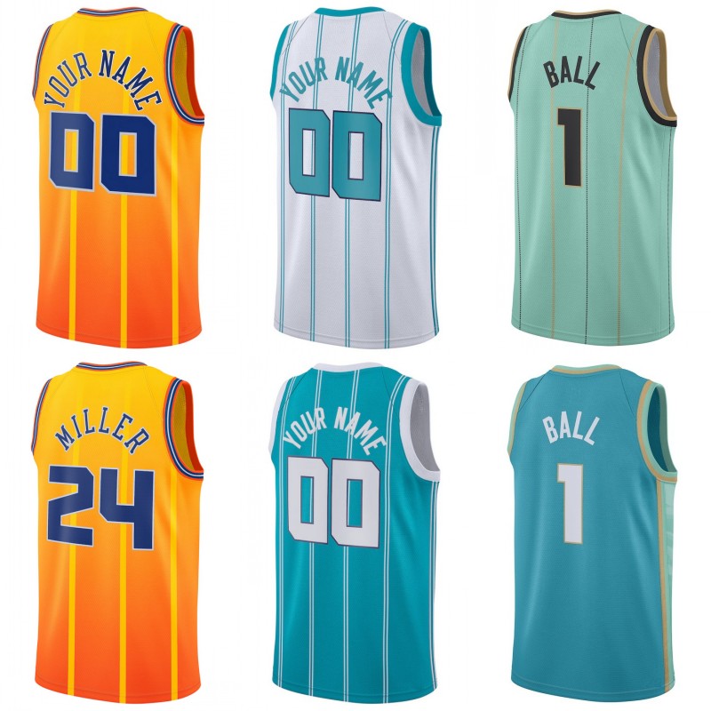 Custom Print 7 Kon Knueppel Basketball Jersey Hot Pressing Ball Bridges Diabate Green Jeffries Kalkbrenner Mann Brandon Miller Simpson Sexton Williams Shirt